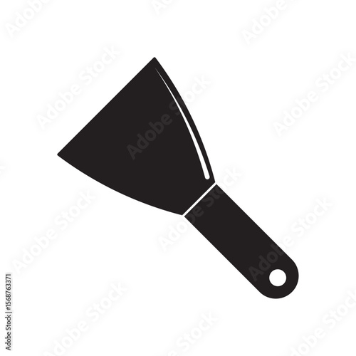 scraper knife flat icon vector