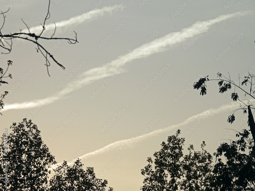 Obraz premium jet contrails