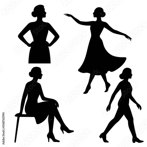 Dynamic Gown Figure: Evening Wear & Movement