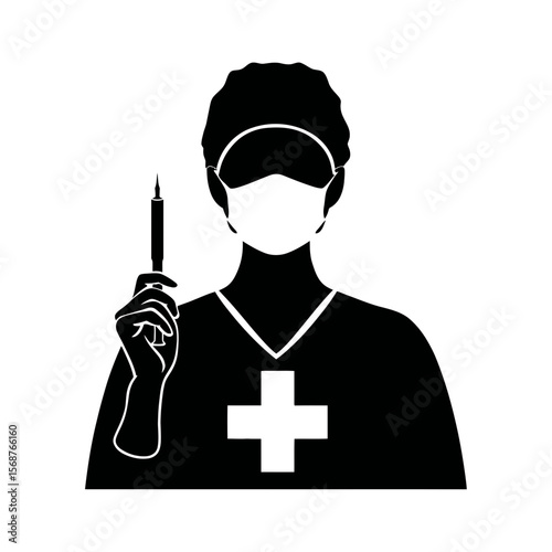 Medical Professional: Female Doctor Illustration