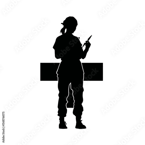 Medical Professional: Female Doctor Illustration