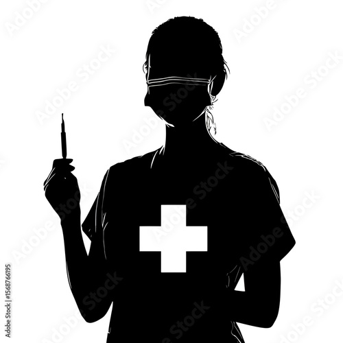 Medical Professional: Female Doctor Illustration