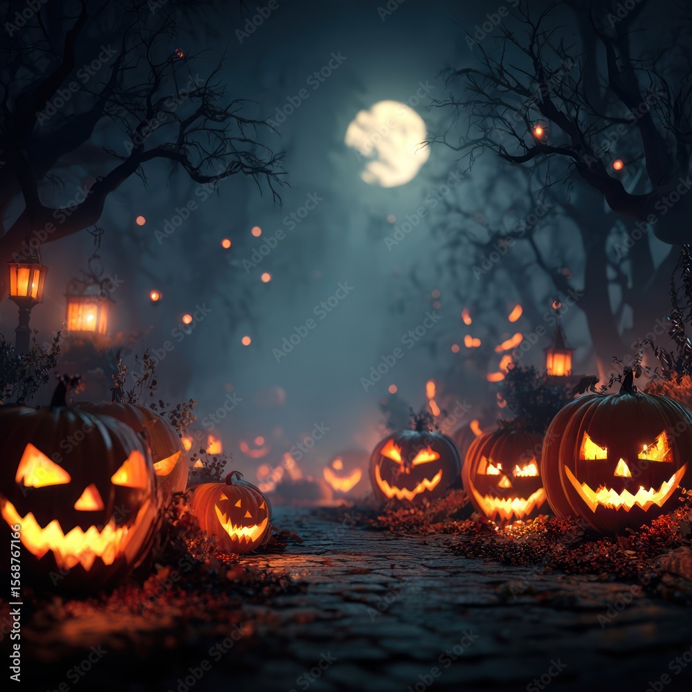 Naklejka premium halloween celebration background image