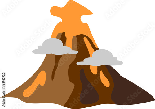 Volcano Illustration