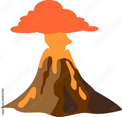 Volcano Illustration