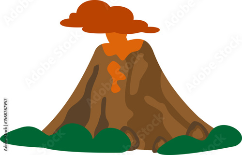 Volcano Illustration