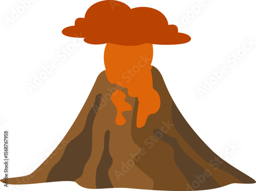 Volcano Illustration