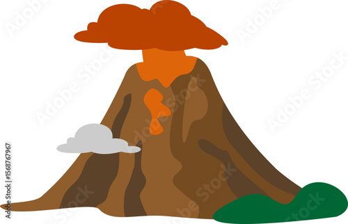 Volcano Illustration