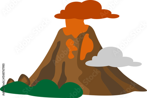 Volcano Illustration