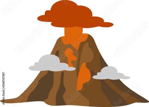 Volcano Illustration