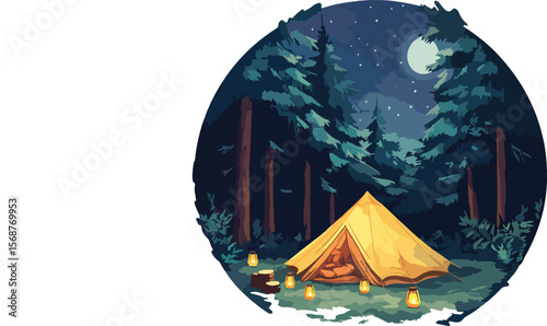 tent in the mountains