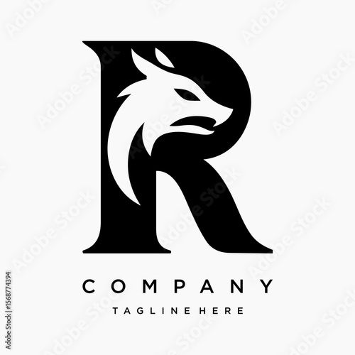 Letter R Fox Logo Designs