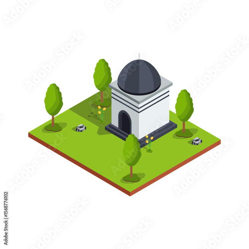 Small Mausoleum in Garden