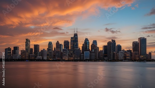 the skyline of miami, florida