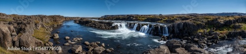 Waterfall hdr 360 degrees landscape nature scene