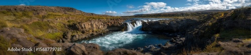 Waterfall adventure nature hdr 360 degrees