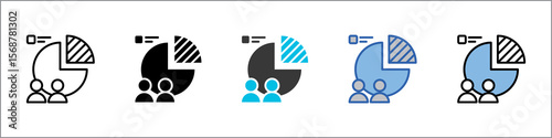 Customer Segmentation Icon Pack Multistyle Illustration
