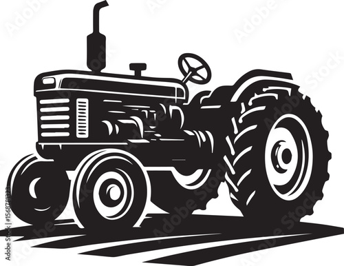 tractor vector illustration, tractor icon, tractor vector on a white