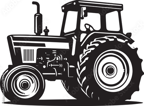 tractor vector illustration, tractor icon, tractor vector on a white