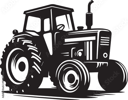 tractor vector illustration, tractor icon, tractor vector on a white