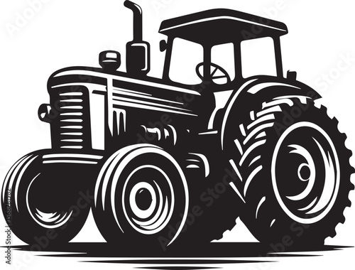tractor vector illustration, tractor icon, tractor vector on a white