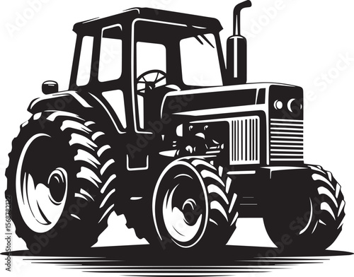 tractor vector illustration, tractor icon, tractor vector on a white