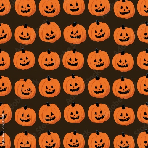 halloween pumpkin pattern background