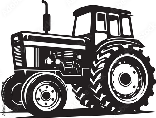 tractor vector illustration, tractor icon, tractor vector on a white