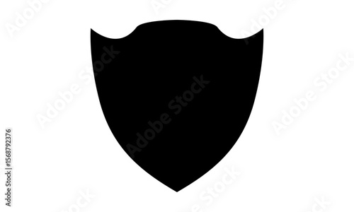 Collection of shield silhouettes vector