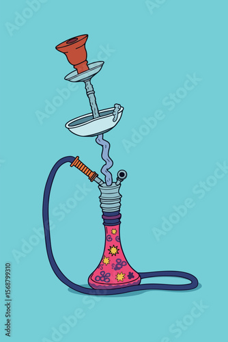 Cartoon Hookah Illustration