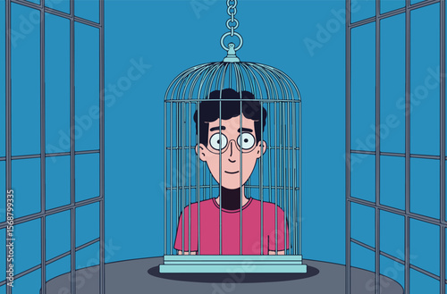 Man in a Birdcage