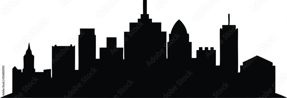 Obraz premium Pittsburgh skyline horizontal banner. Black and white silhouette of Pittsburgh, Pittsburgh, Pennsylvania skyline. Detailed vector silhouette