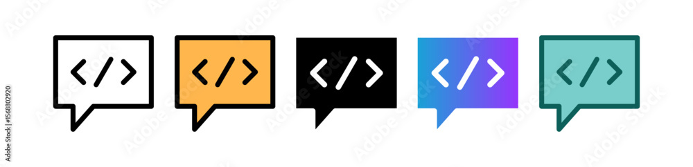 Message Code multiple icon Message Code multiple icon