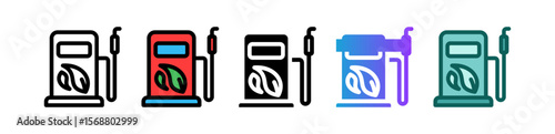 Gas Station multiple icon