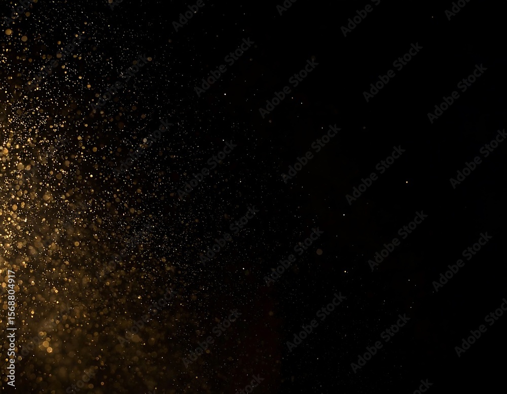 Abstract golden particles explosion Abstract golden particles explosion