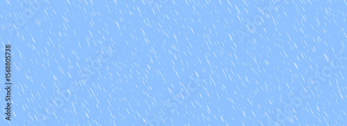 Diagonal falling rain seamless pattern. Pouring rain texture. Repeating tiny water drops background. Downpour backdrop. Sleet, hail or snow precipitation wallpaper. Bad weather season. Vector