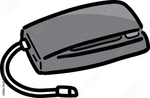 膨張しているモバイルバッテリーのイラスト