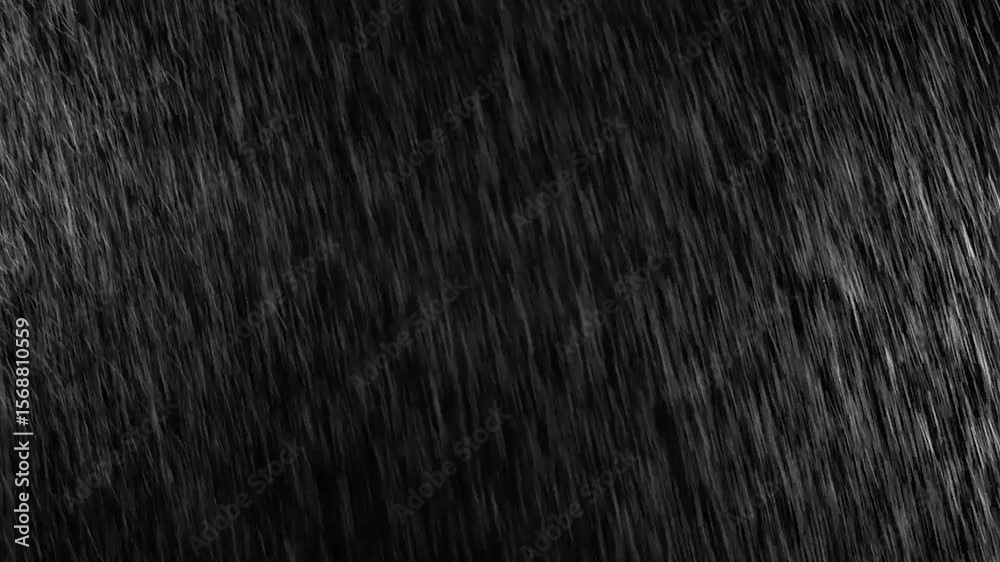Lluvia cayendo en fondo negro. Lluvia en verticaL FULL HD en 120 FPS.