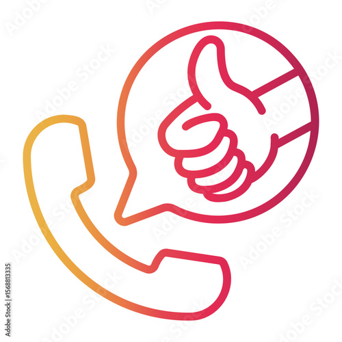 feedback Line Gradient Icon