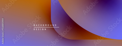 Abstract gradients blend orange, purple hues. Minimalist text reads background design. Smooth transitions create modern visual effect.