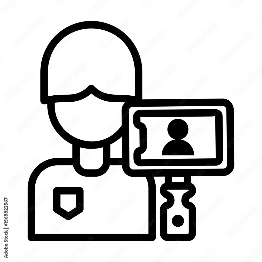 influencer Line Icon influencer Line Icon