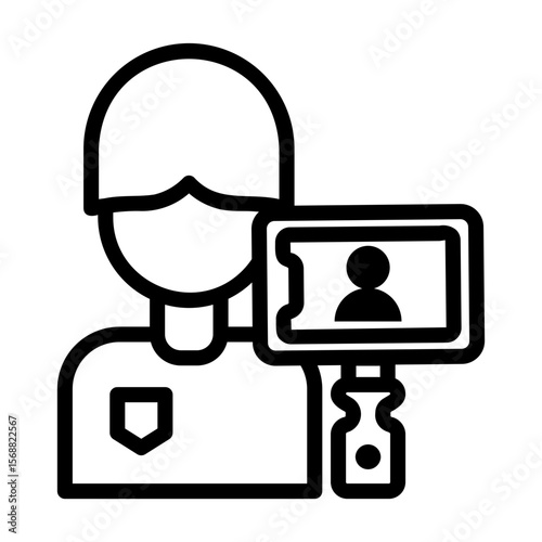 influencer Line Icon