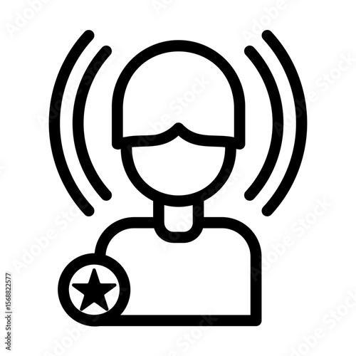 influencer Line Icon