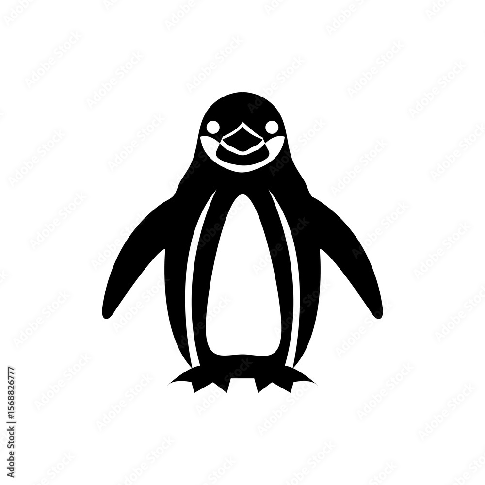 Fototapeta premium penguins icon isolated sign symbol vector, simple illustration for web and app..eps