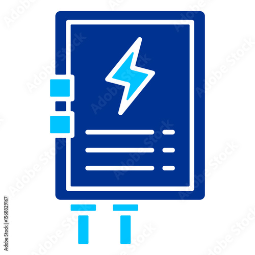 Fuse Box Simple Icon Vector Illustration Concept