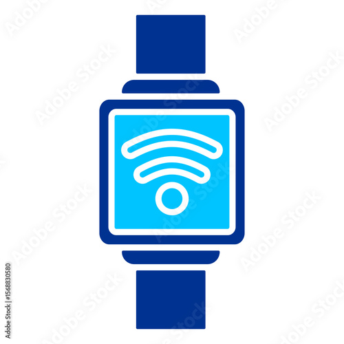 Smartwatch App Simple Icon Vector Illustration Concept