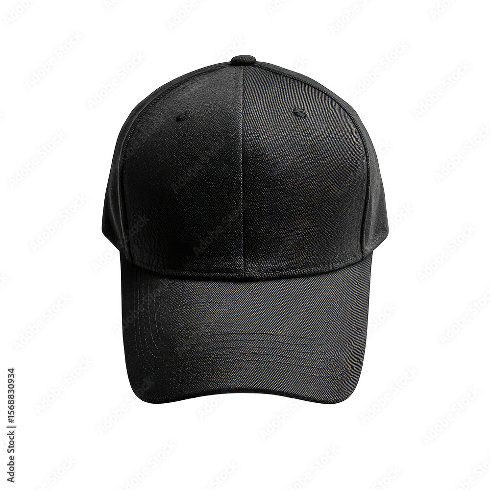 Naklejka premium Blank black baseball cap