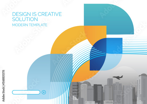 Template vector design for Brochure, Annual Report, Web design Poster, Corporate Presentation, Flyer, layout modern with size horizontal, Easy to use and edit.