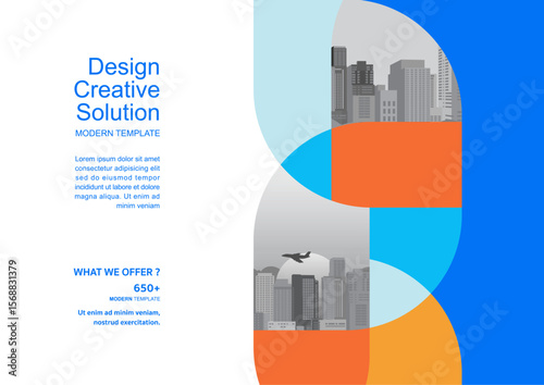 Template vector design for Brochure, Annual Report, Web design Poster, Corporate Presentation, Flyer, layout modern with size horizontal, Easy to use and edit.