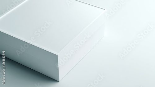Wallpaper Mural close up of. a white box template on white background, no logos, no brands Torontodigital.ca